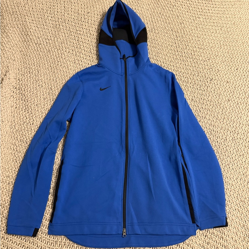 Blue Nike Dri Fit Hooded Jacket